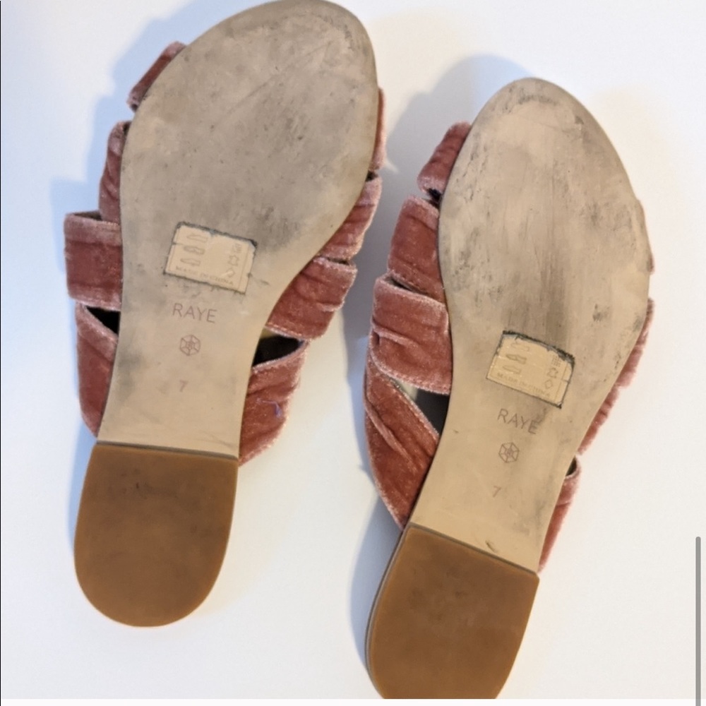RAYE NAOMI VELVET SLIDE SANDALS - Picture 4 of 4